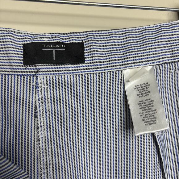 T Tahari striped mini skirt summer casual women's size 4 - Picture 5 of 10